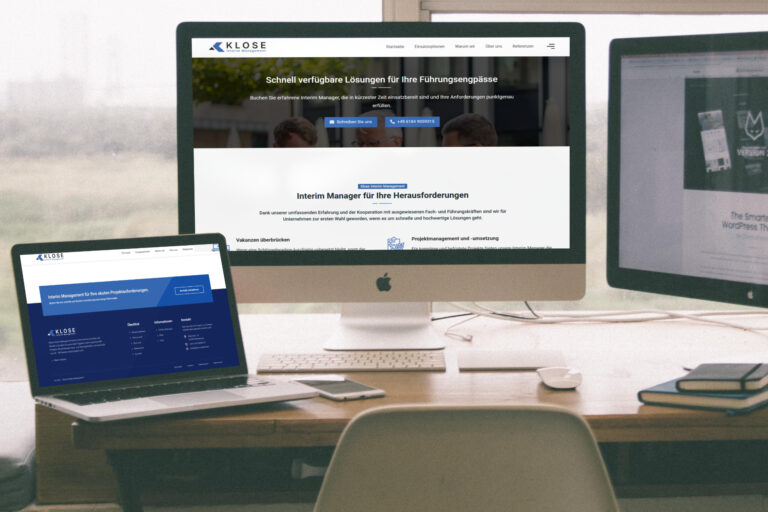 Website erstellen lassen - WebsiteWerk - Webdesign-Referenzen - Klose Interim Management - Ronneburg